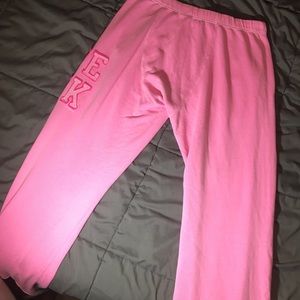 PINK Victoria's Secret Intimates & Sleepwear - Hot Pink VS PINK Boyfriend Sweatpants PINK Victoria's Secret Intimates & Sleepwear - Hot Pink VS PINK Boyfriend Sweatpants